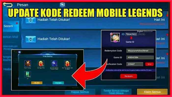 Klaim kode redeem ml 5 agustus 2024