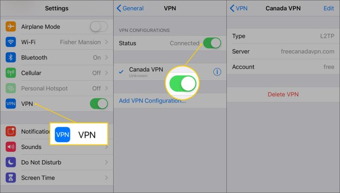 Cara setting VPN di HP iPhone untuk akses internet lebih aman