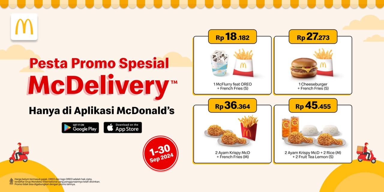 McD promo spesial mcdelivery