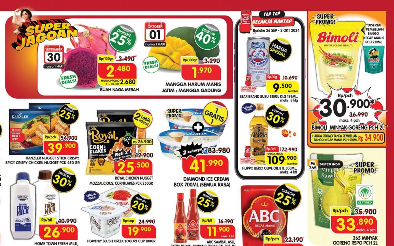 Promo Superindo Weekday Gajian 30 September-3 Oktober 2024