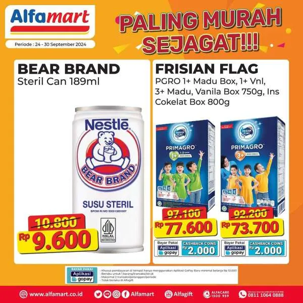 Promo Alfamart Paling Murah Sejagat Periode 24-30 September 2024