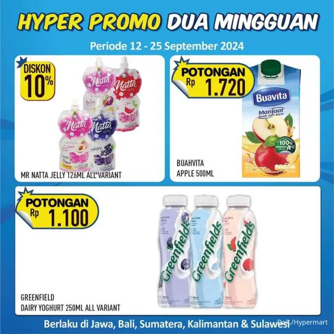 Promo Hypermart Dua Mingguan Periode 12-25 September 2024