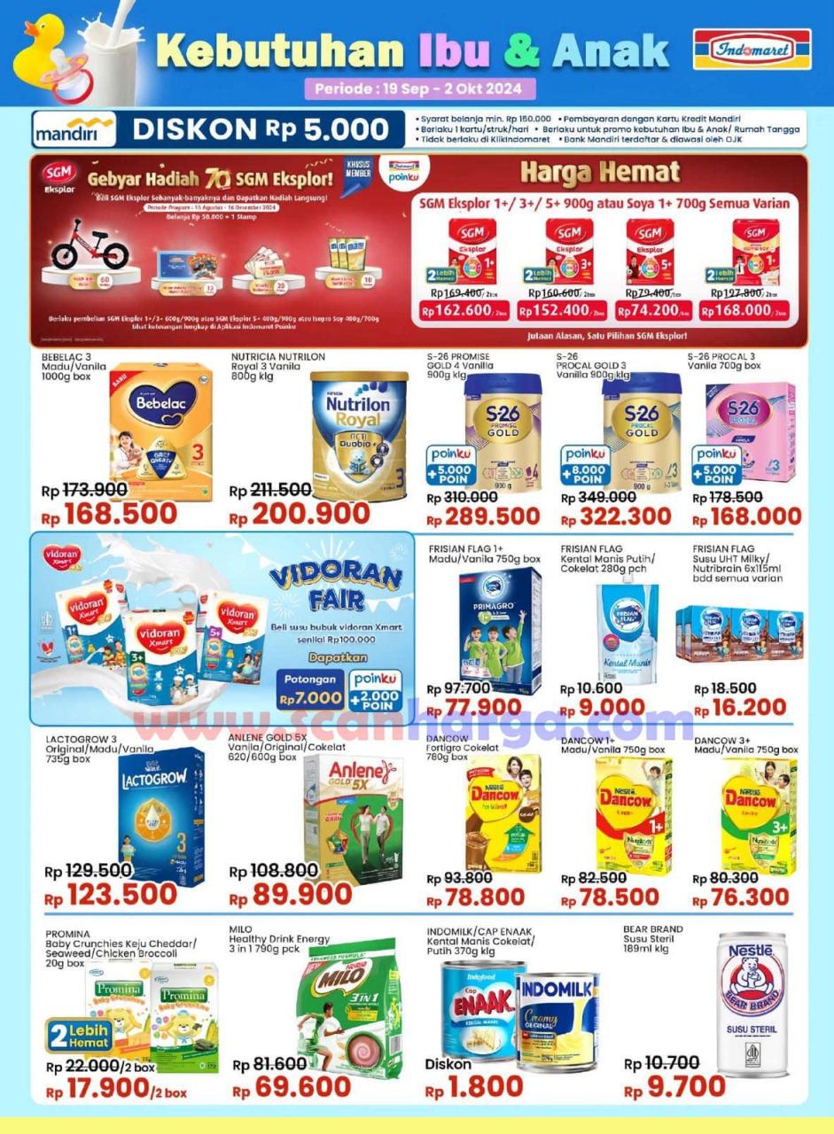 Indomaret Harga Heboh 19 September - 2 Oktober 2024 2