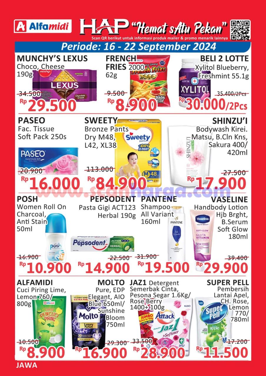 Katalog Promo Alfamidi Weekday Terbaru 16 - 22 September 2024 2