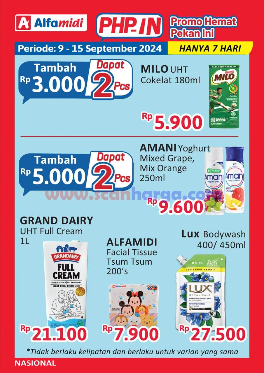 Katalog Promo Alfamidi Weekday Terbaru 9 - 15 September 2024 3