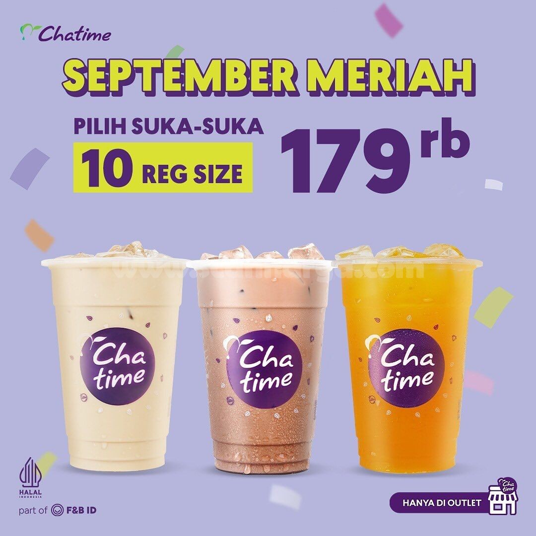 Promo CHATIME SEPTEMBER MERIAH! PILIH SUKA-SUKA