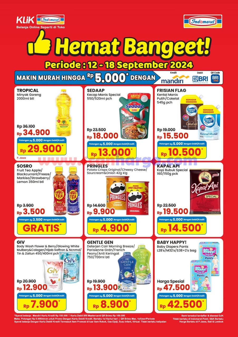 Promo Indomaret Hemat Banget 12 - 18 September 2024