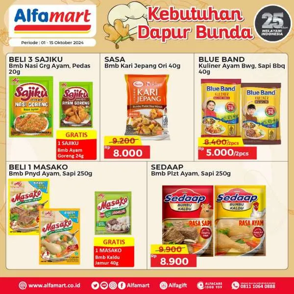 Promo Alfamart Kebutuhan Dapur Periode 1-15 Oktober 2024