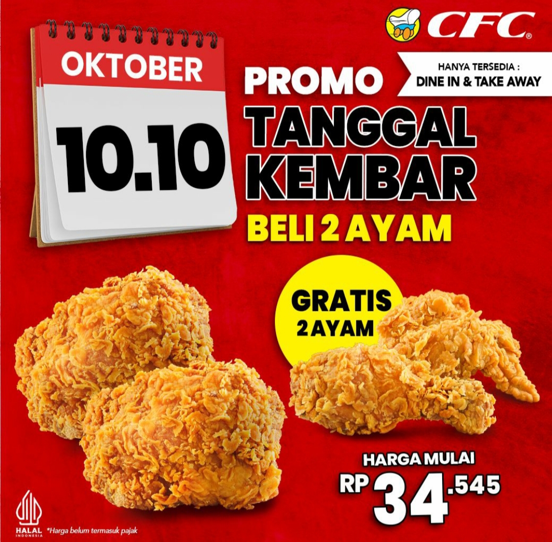 Promo 10.10 Tanggal Kembar CFC