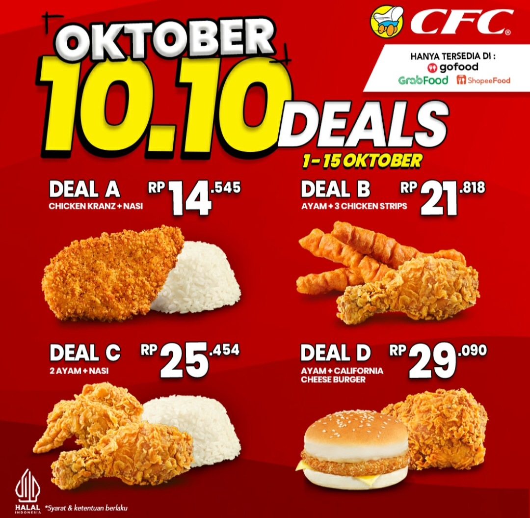 Promo 10.10 CFC Oktober Deals 2024