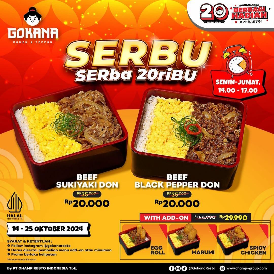 Promo Gokana Serbu Serba 20 ribu