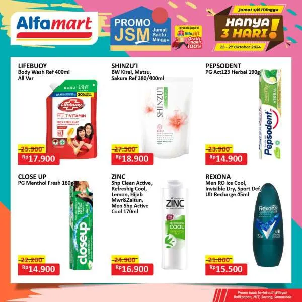 Promo JSM Alfamart Periode 25-27 Oktober 2024