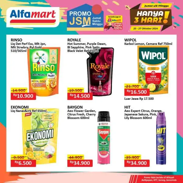 Promo JSM Alfamart Periode 25-27 Oktober 2024