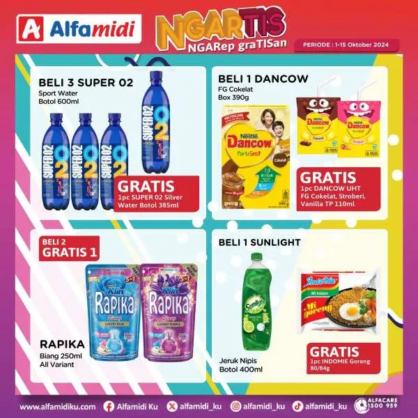 Promo Alfamidi Ngartis (Ngarep Gratisan) Periode 1-15 Oktober 2024