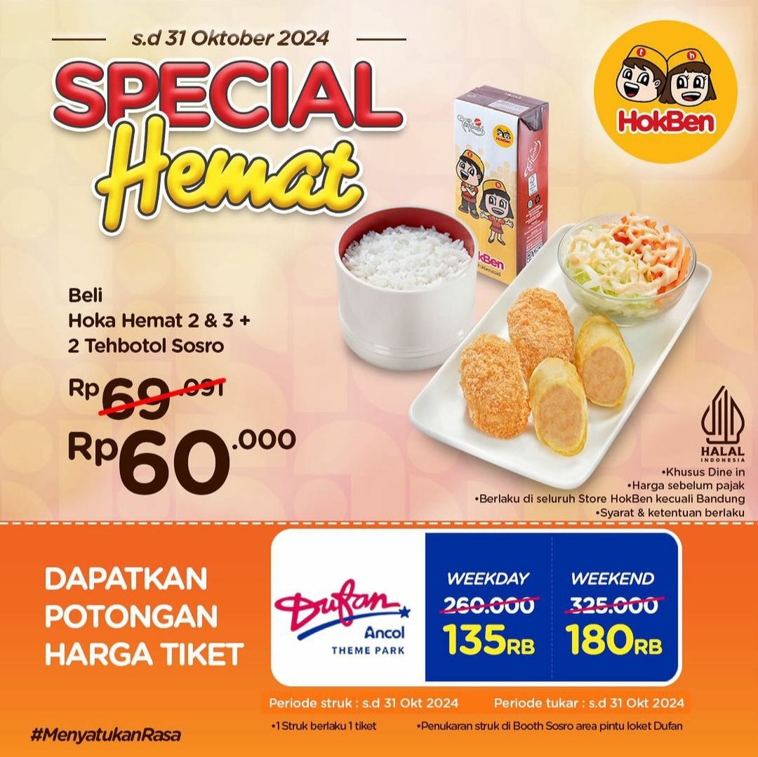 Promo Hokben x Dufan Oktober 2024