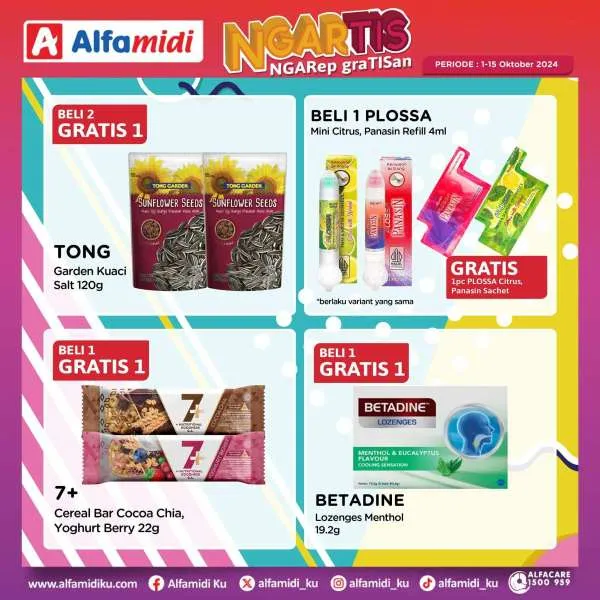 Promo Alfamidi Ngartis (Ngarep Gratisan) Periode 1-15 Oktober 2024