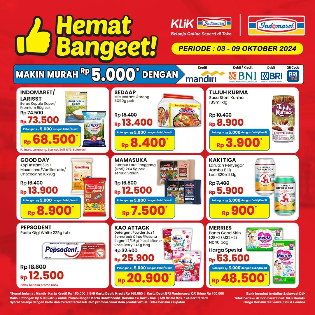 Promo Indomaret Hemat Banget 3-9 Oktober 2024