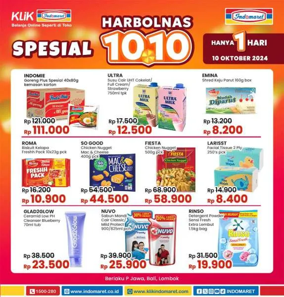 Promo 10.10 Indomaret Periode 10 Oktober 2024