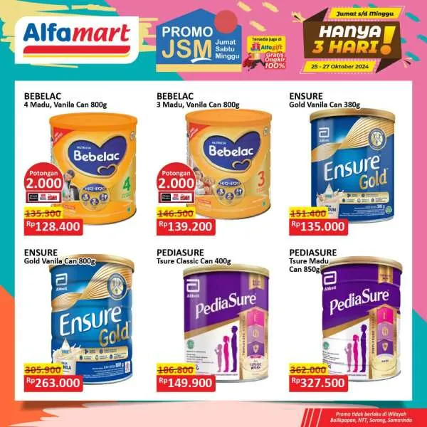 Promo JSM Alfamart Periode 25-27 Oktober 2024