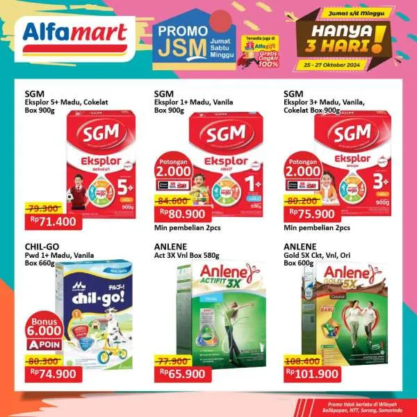 Promo JSM Alfamart Periode 25-27 Oktober 2024