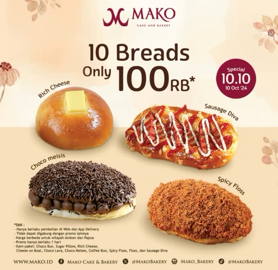 Promo 10.10 Mako Bakery