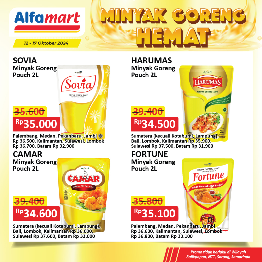 Promo Minyak Goreng Hemat di Alfamart 12-17 Oktober 2024