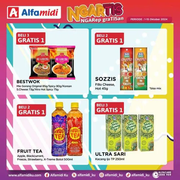 Promo Alfamidi Ngartis (Ngarep Gratisan) Periode 1-15 Oktober 2024