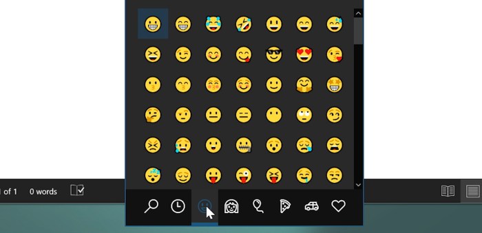 Cara memunculkan emoji di laptop