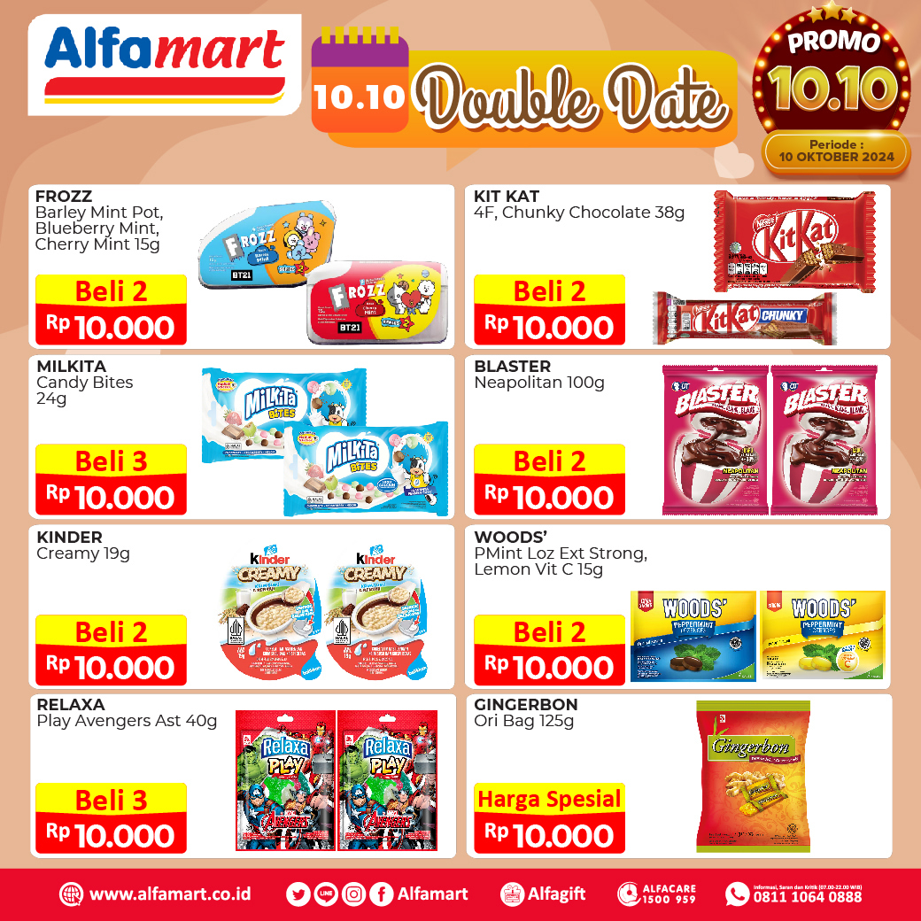 Promo 10.10 Alfamart Periode 10 Oktober 2024