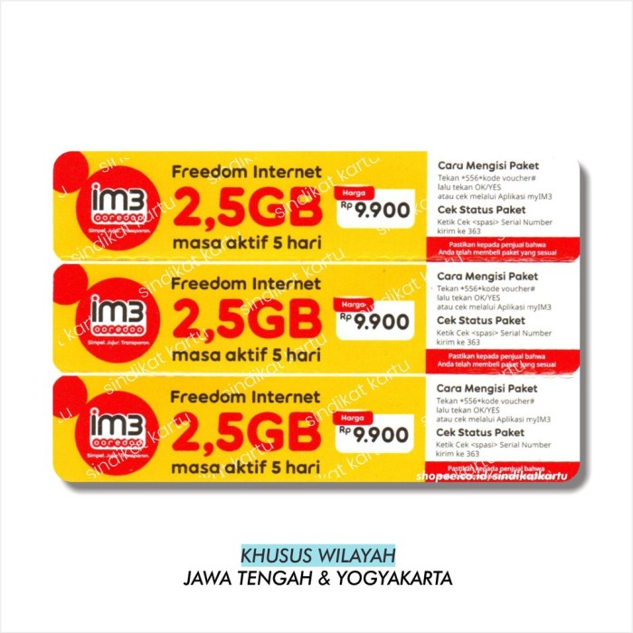 Cara memasukan voucher indosat