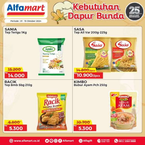 Promo Alfamart Kebutuhan Dapur Periode 1-15 Oktober 2024