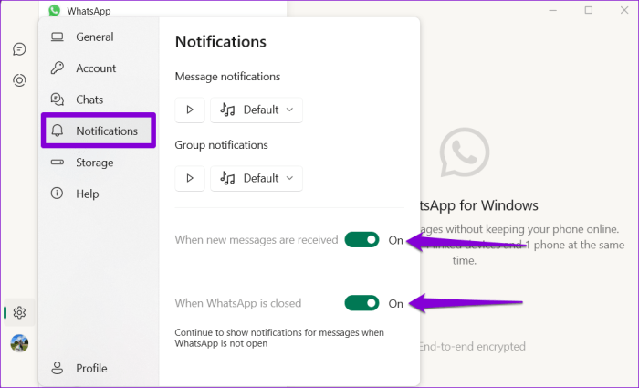 Cara memunculkan notifikasi whatsapp