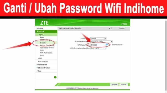 Cara ganti password wifi indihome