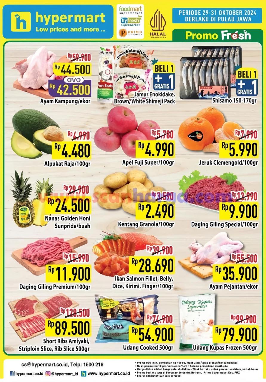 Katalog Promo Hypermart Weekday Periode 29 - 31 Oktober 2024