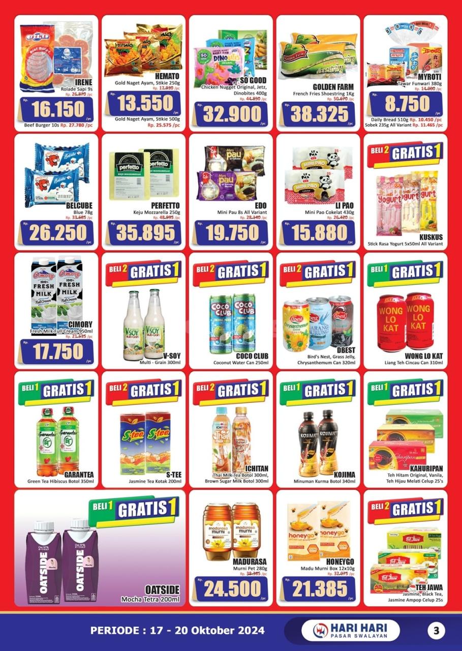 Katalog Promo JSM Hari Hari Swalayan 17 - 20 Oktober 2024 3