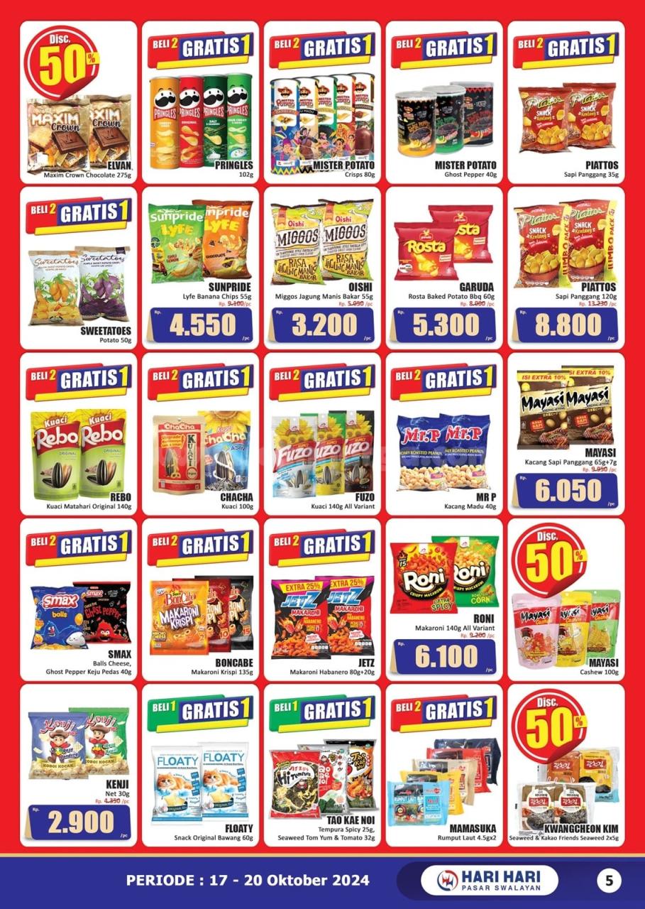 Katalog Promo JSM Hari Hari Swalayan 17 - 20 Oktober 2024 5