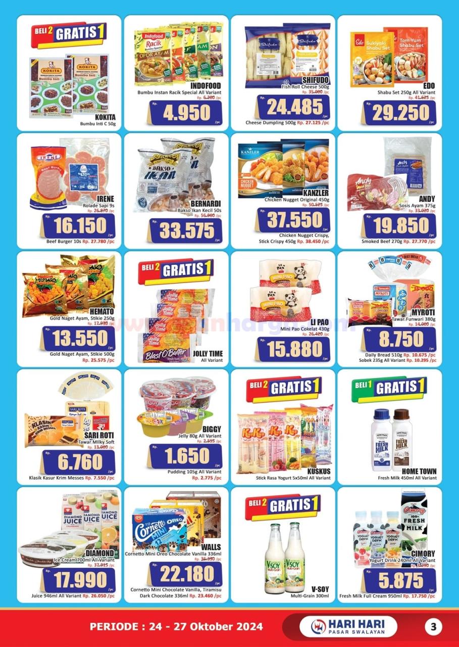 Katalog Promo JSM Hari Hari Swalayan 24 - 27 Oktober 2024 3