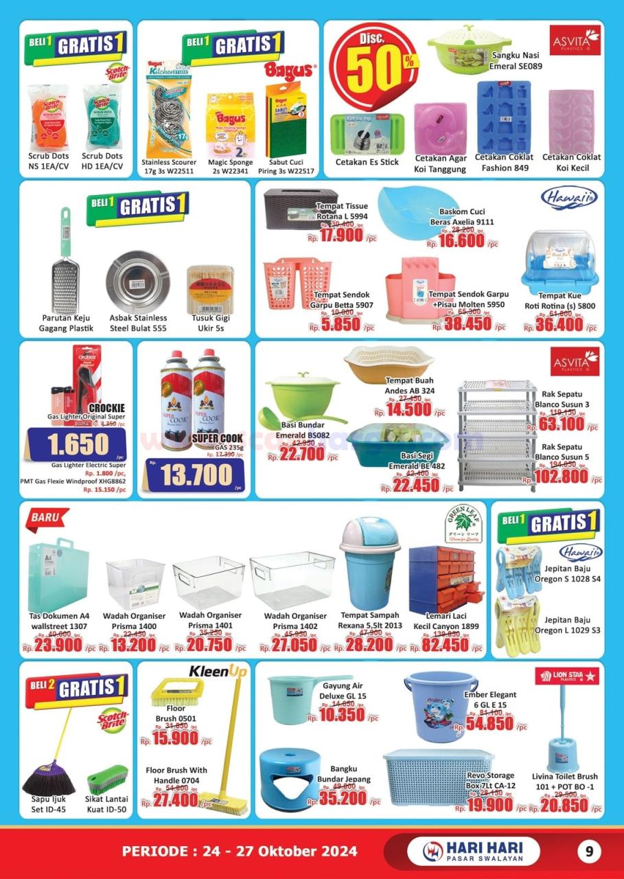 Katalog Promo JSM Hari Hari Swalayan 24 - 27 Oktober 2024 9