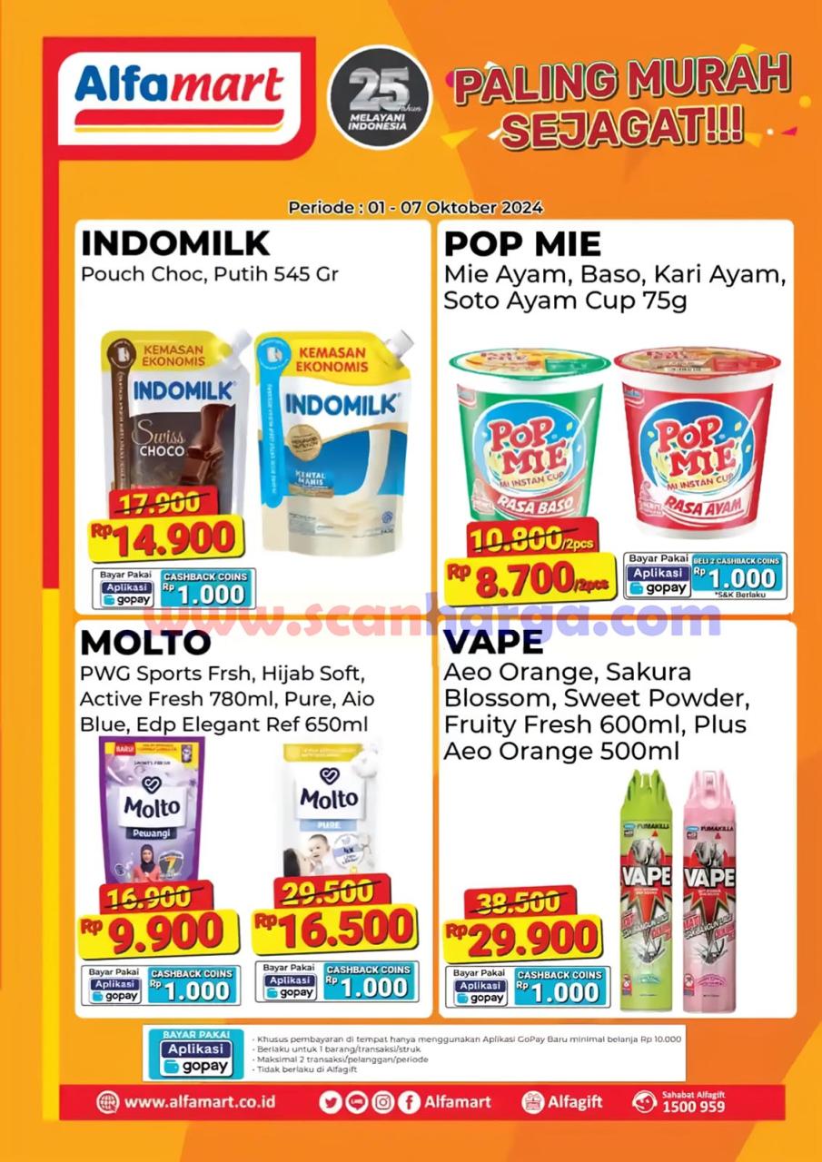 Promo Alfamart Paling Murah Sejagat Periode 1 - 7 Oktober 2024 3