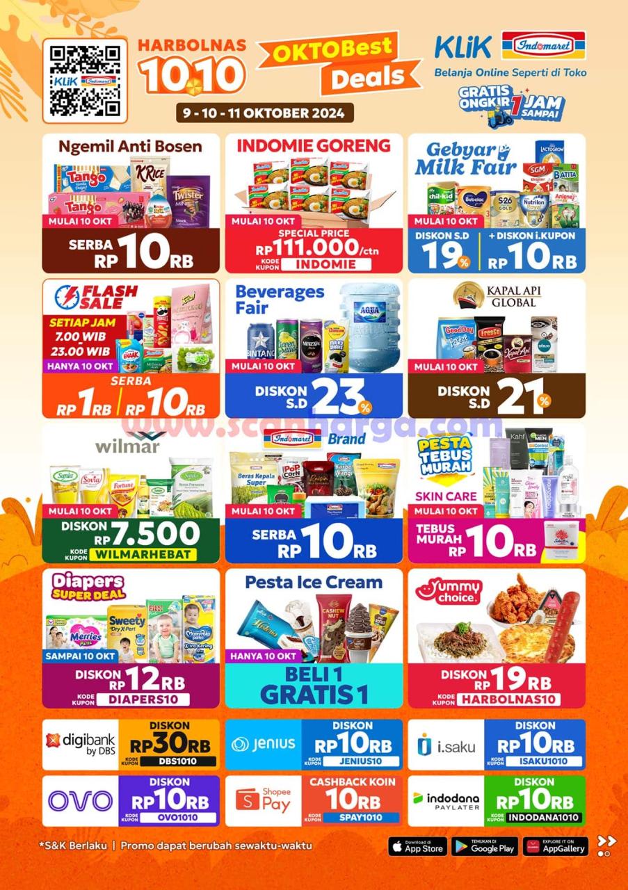 Promo Indomaret Pesta Diskon Harbolnas 10.10 2