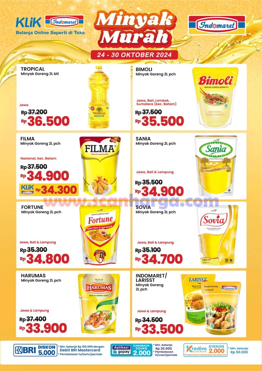 Promo Indomaret Semarak Minyak Murah 24 - 30 Oktober 2024