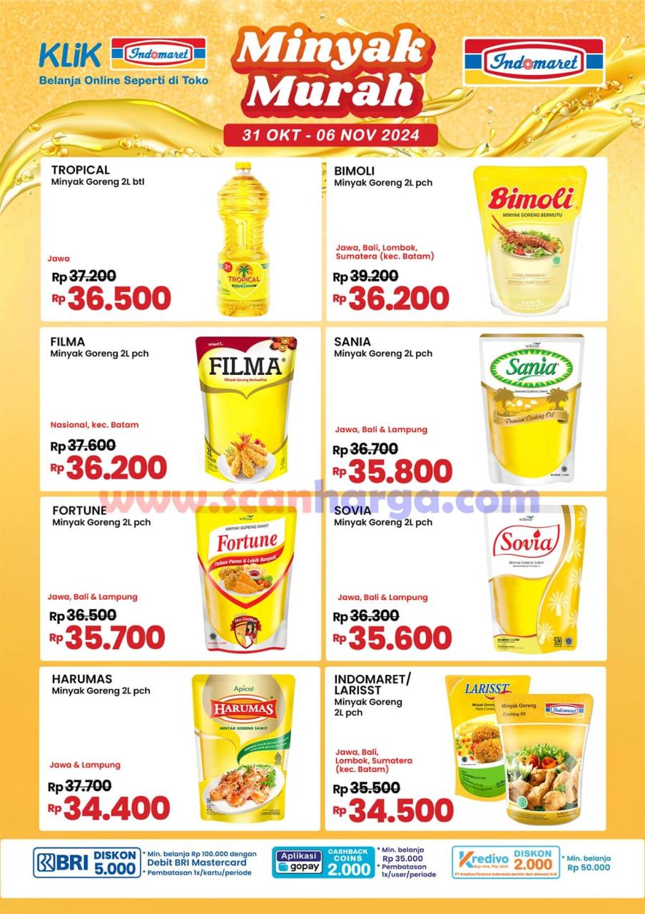 Promo Indomaret Semarak Minyak Murah 31 Oktober - 6 November 2024