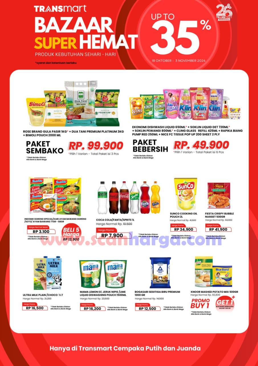 Promo JSM Transmart Weekend 25 - 27 Oktober 2024 2