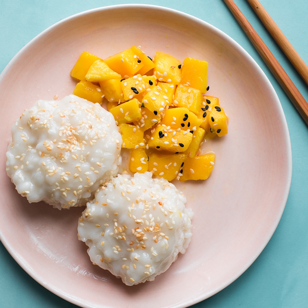 Cara membuat mango sticky rice