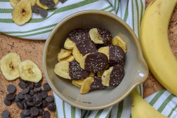 Cara membuat keripik pisang coklat