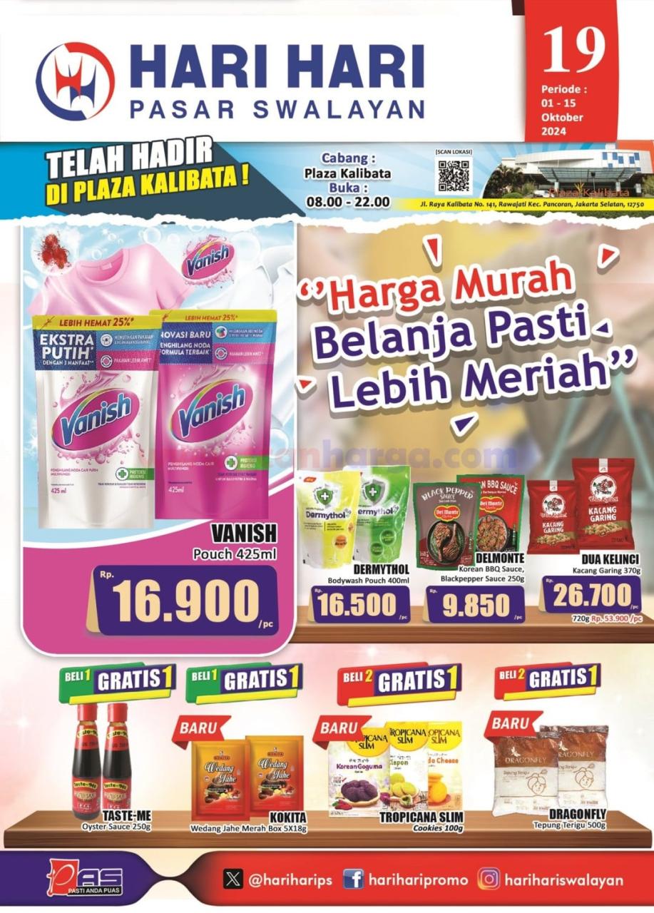 Katalog Promo Hari Hari Swalayan 1 - 15 Oktober 2024