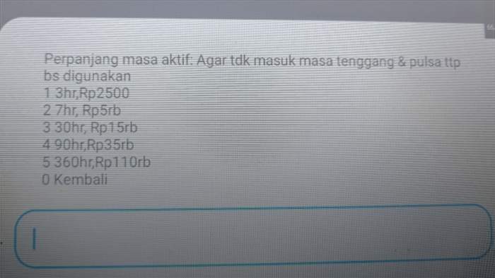 Cara memperpanjang masa aktif kartu xl