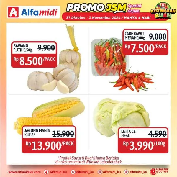 Promo JSM Alfamidi Spesial Gajian Periode 31 Oktober-3 November 2024