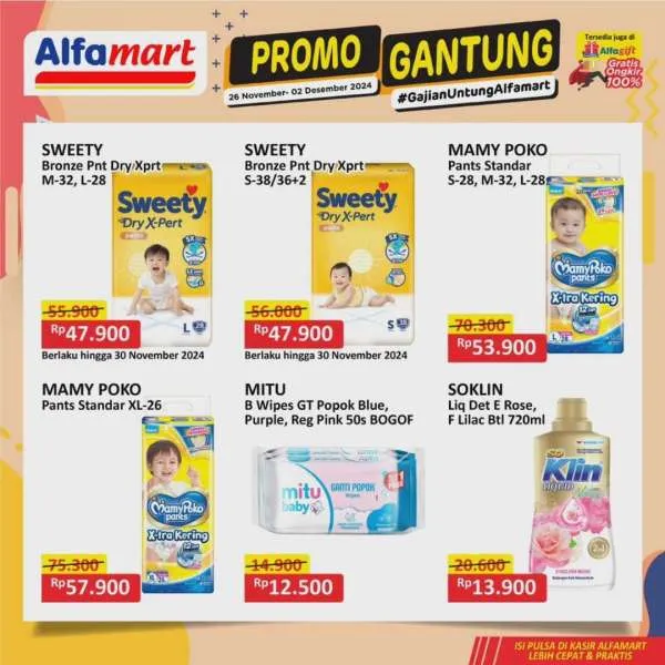 Promo Alfamart Gantung Periode 26 November-2 Desember 2024