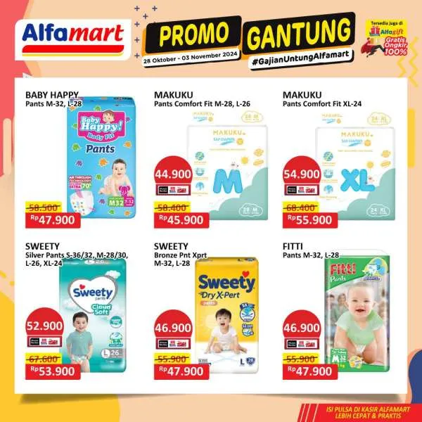 Promo Alfamart Gantung Periode 28 Oktober-3 November 2024